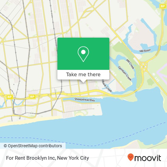 Mapa de For Rent Brooklyn Inc