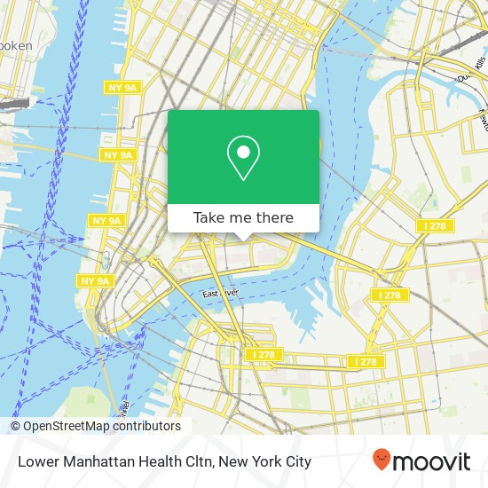 Lower Manhattan Health Cltn map