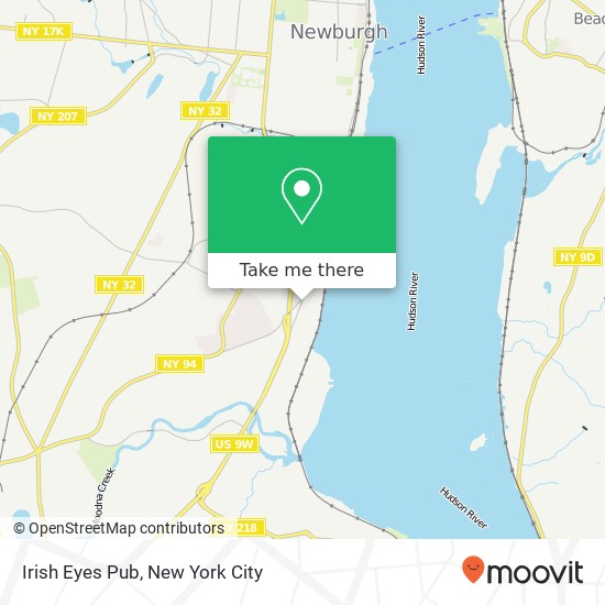 Irish Eyes Pub map