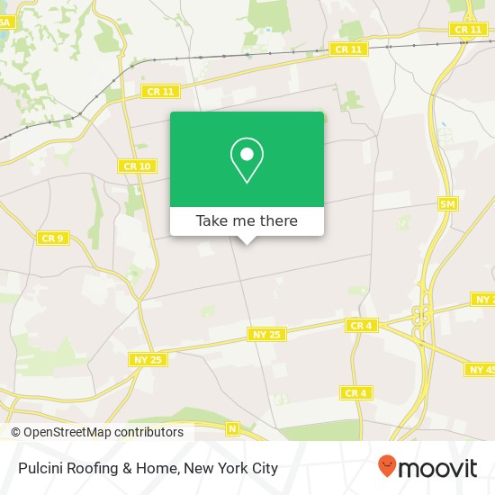 Mapa de Pulcini Roofing & Home
