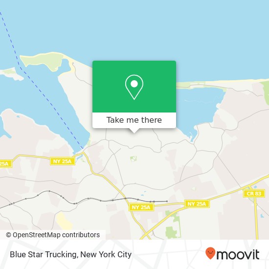 Mapa de Blue Star Trucking