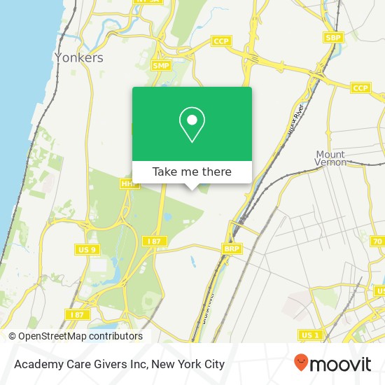 Academy Care Givers Inc map