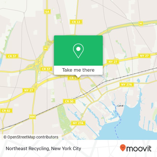 Mapa de Northeast Recycling