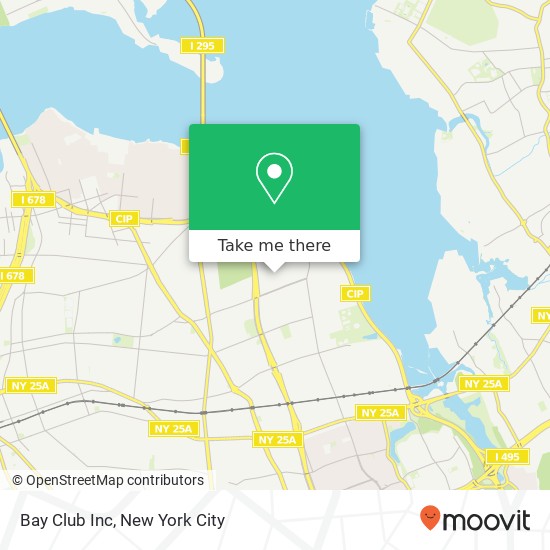 Bay Club Inc map