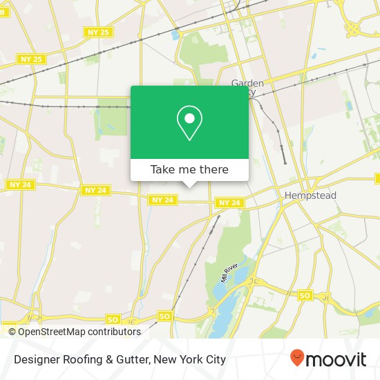 Mapa de Designer Roofing & Gutter