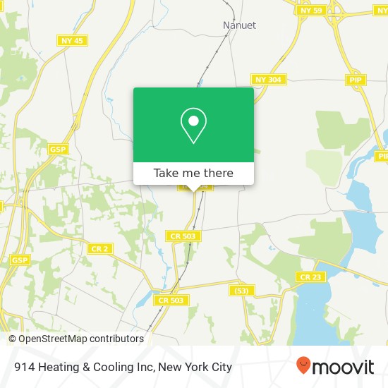 914 Heating & Cooling Inc map