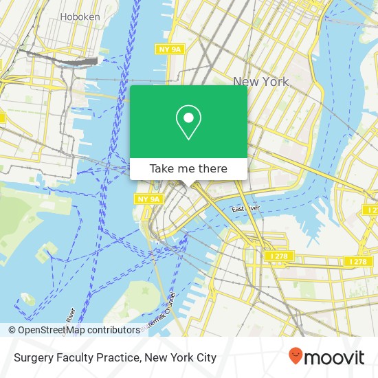 Surgery Faculty Practice map