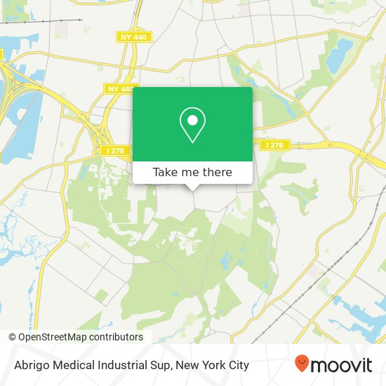 Abrigo Medical Industrial Sup map