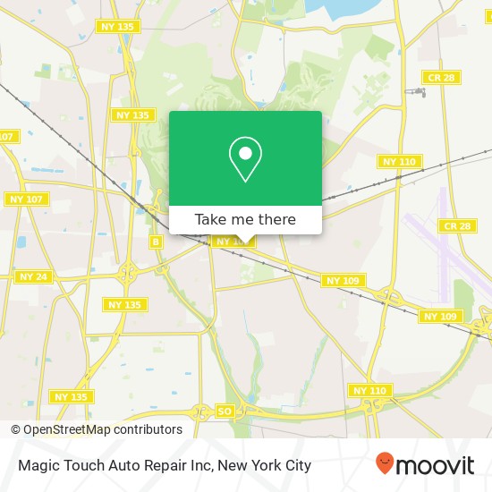 Mapa de Magic Touch Auto Repair Inc