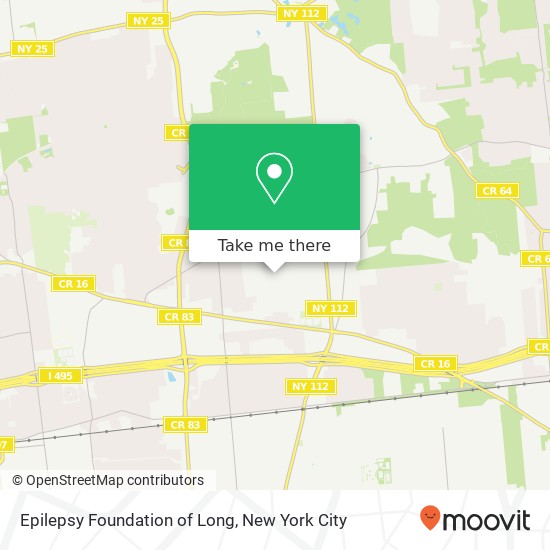 Epilepsy Foundation of Long map
