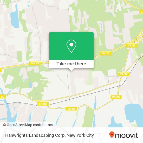 Hanwrights Landscaping Corp map