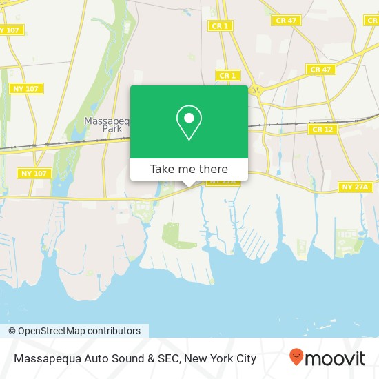 Massapequa Auto Sound & SEC map