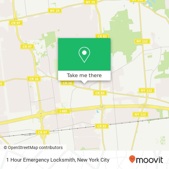 1 Hour Emergency Locksmith map