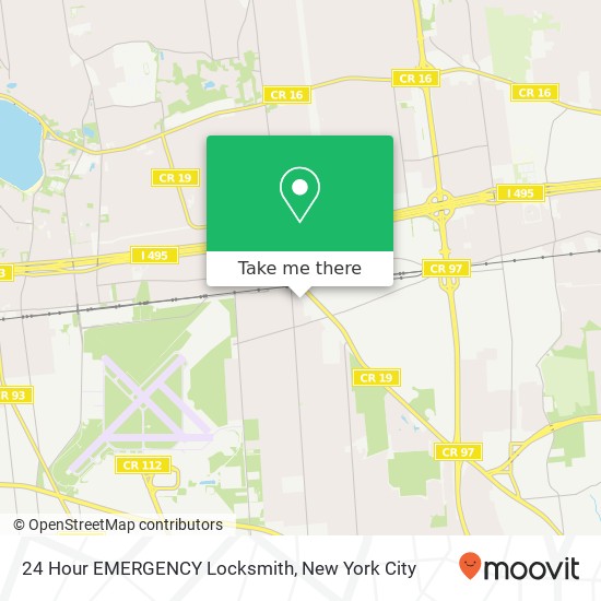 24 Hour EMERGENCY Locksmith map