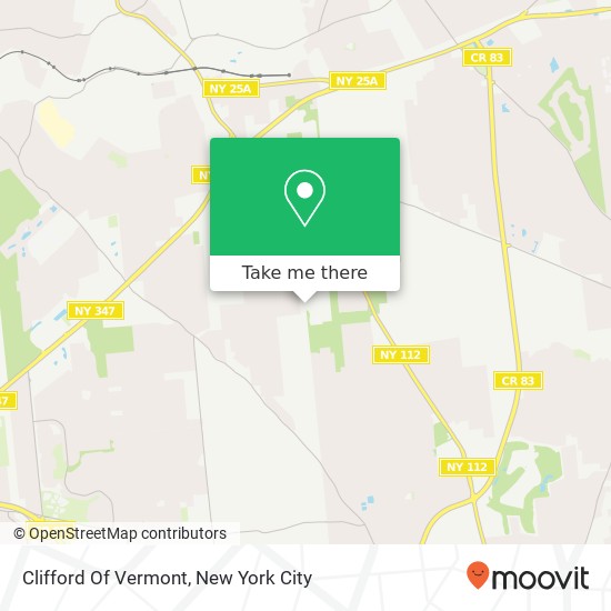 Mapa de Clifford Of Vermont