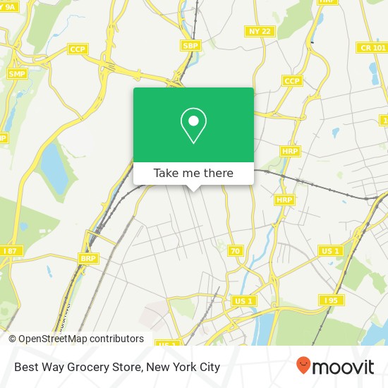 Mapa de Best Way Grocery Store