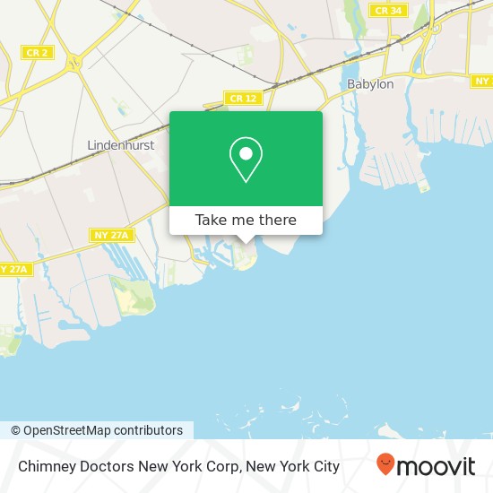 Chimney Doctors New York Corp map