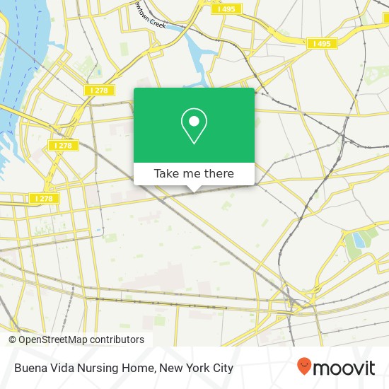 Mapa de Buena Vida Nursing Home