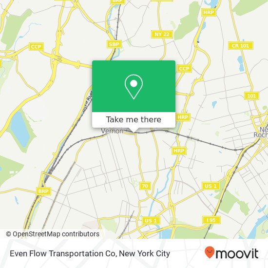 Mapa de Even Flow Transportation Co