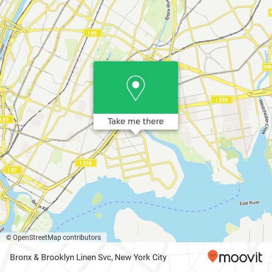 Mapa de Bronx & Brooklyn Linen Svc
