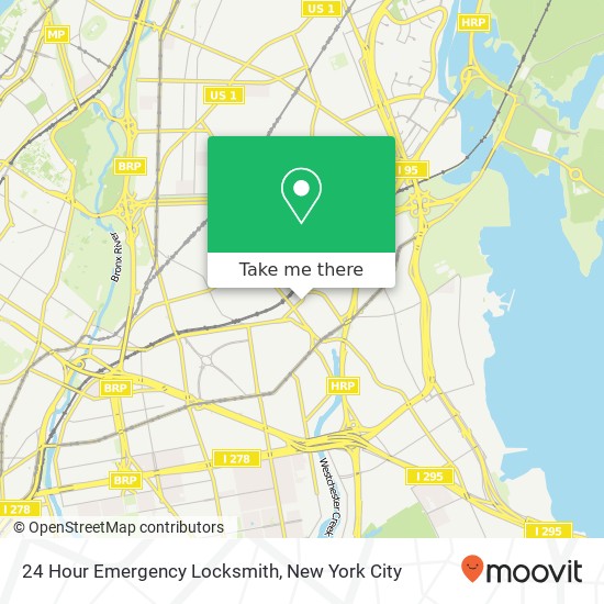 Mapa de 24 Hour Emergency Locksmith