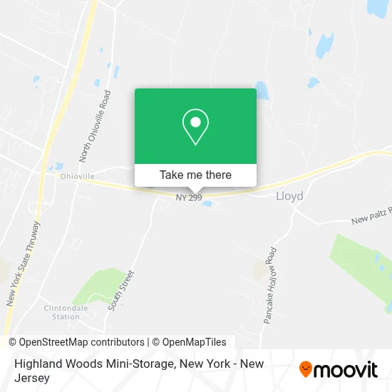 Highland Woods Mini-Storage map