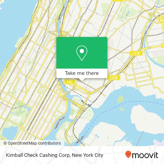 Kimball Check Cashing Corp map