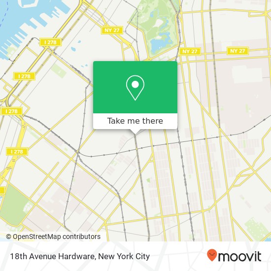 Mapa de 18th Avenue Hardware