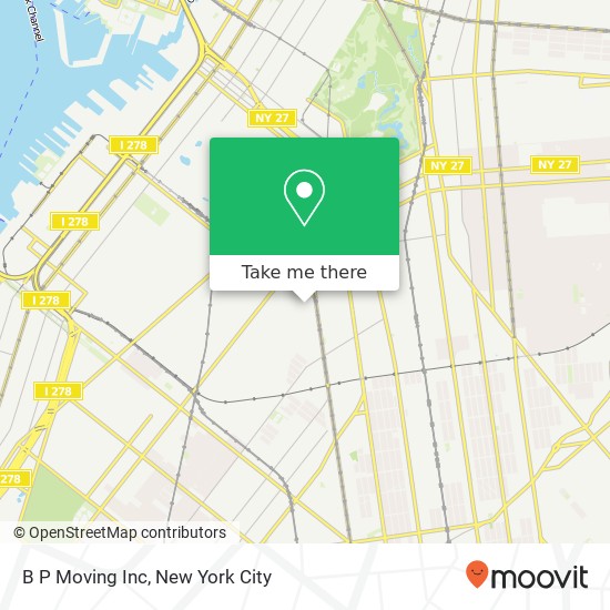 B P Moving Inc map