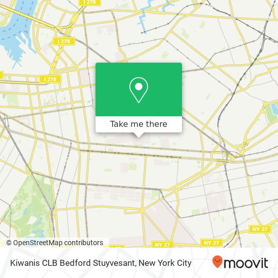 Kiwanis CLB Bedford Stuyvesant map