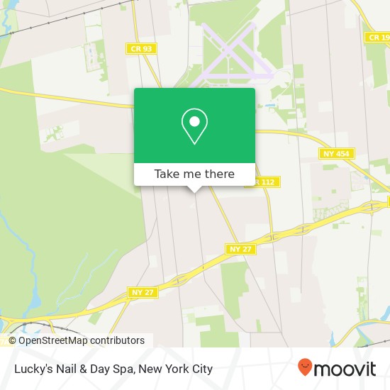 Lucky's Nail & Day Spa map