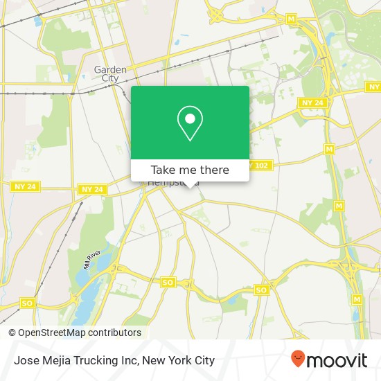 Mapa de Jose Mejia Trucking Inc