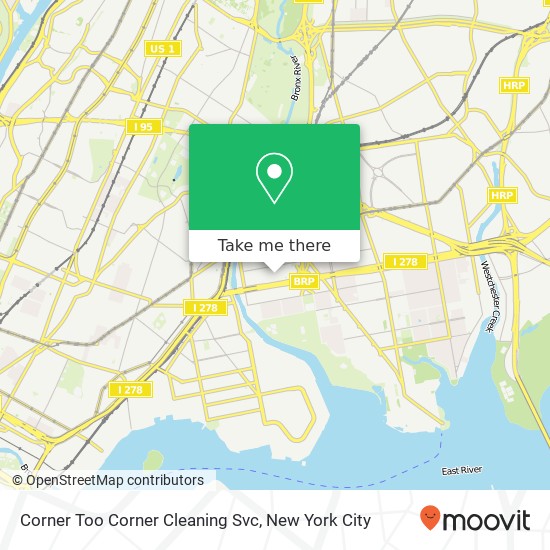 Mapa de Corner Too Corner Cleaning Svc