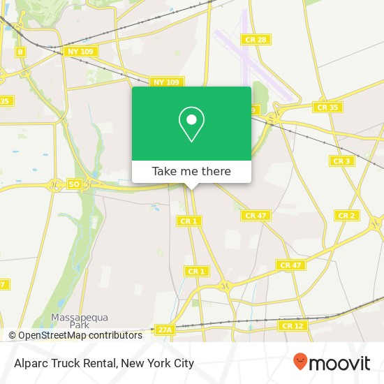 Alparc Truck Rental map