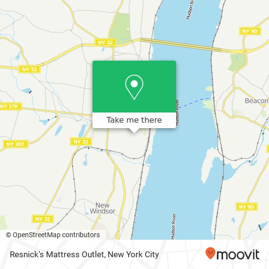 Mapa de Resnick's Mattress Outlet