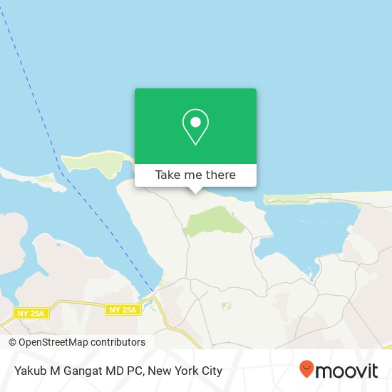 Yakub M Gangat MD PC map