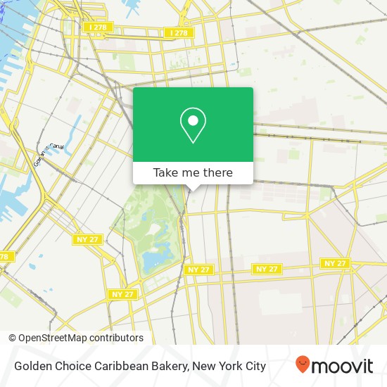 Mapa de Golden Choice Caribbean Bakery