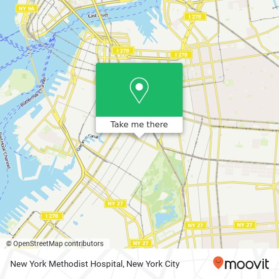 New York Methodist Hospital map