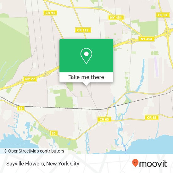 Sayville Flowers map