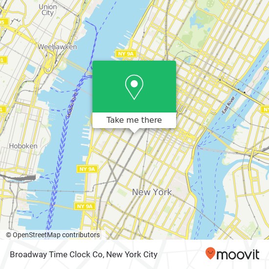 Broadway Time Clock Co map