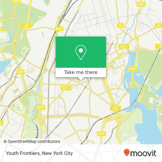 Youth Frontiers map