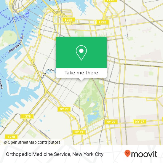 Mapa de Orthopedic Medicine Service