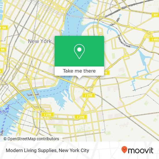 Mapa de Modern Living Supplies