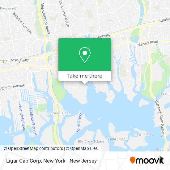 Ligar Cab Corp map