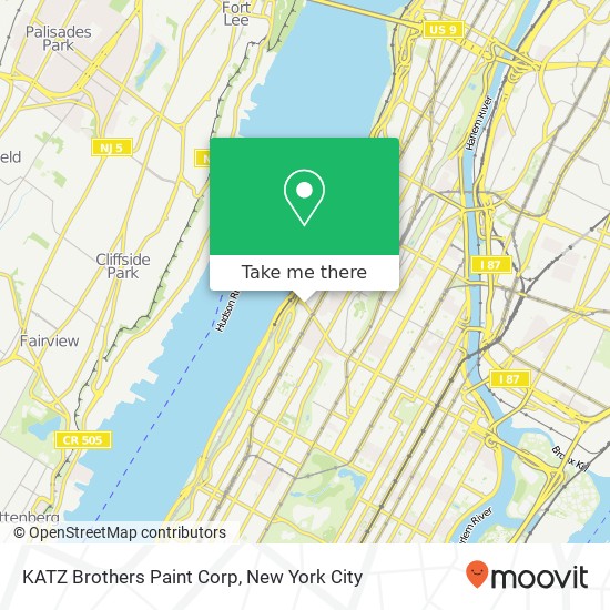 KATZ Brothers Paint Corp map