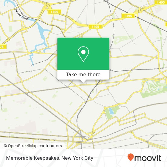 Mapa de Memorable Keepsakes