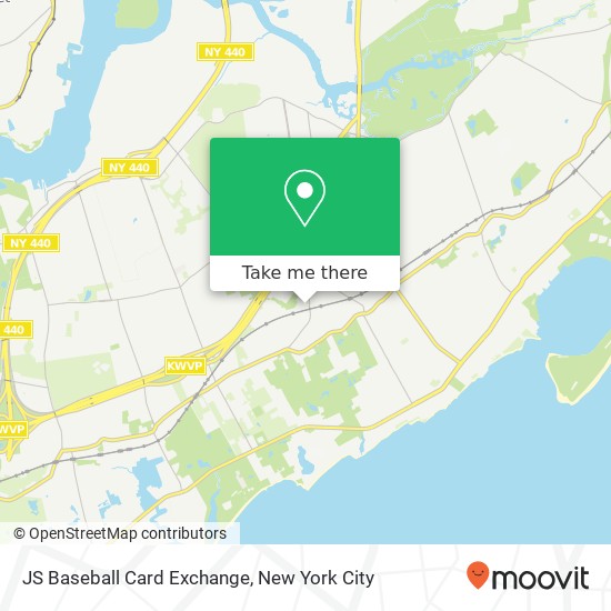 Mapa de JS Baseball Card Exchange