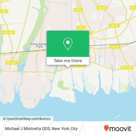 Michael J Mistretta DDS map