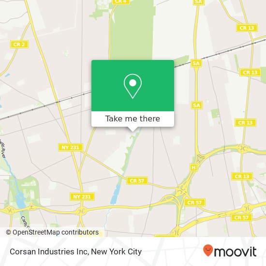 Corsan Industries Inc map