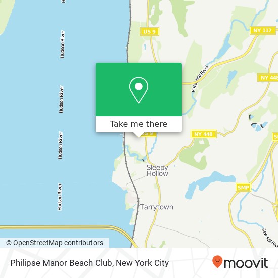 Philipse Manor Beach Club map